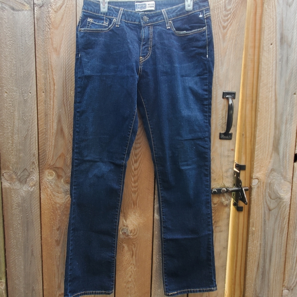 Levi's Signature Mid Rise Straight Women's Size 14 EUC - Picture 1 of 10